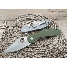 Нож флиппер Spyderco Domino green реплика SD1249