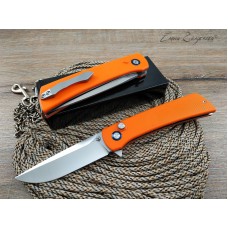 Нож флиппер ШГ Button-Lock orange реплика SD1268
