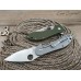 Нож флиппер Spyderco Domino green реплика SD1249