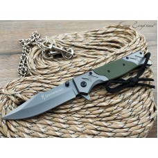 Нож полуавтомат Browning FA45 green реплика SD2049