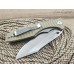 Нож флиппер Zero Tolerance 0393 beige-silver реплика SD1201