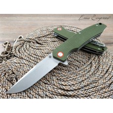 Нож флиппер Five Pro Форт green micarta сталь D2 SD1368