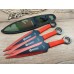 Ножи спортивные Boker 3шт red реплика SD4015 Ножи спортивные Boker 3шт red реплика SD4015