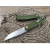 Нож флиппер Five Pro Форт green micarta сталь D2 SD1368