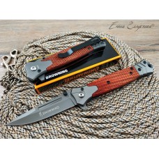 Нож полуавтомат Browning FA66 wood реплика SD2140