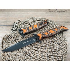 Нож НОКС Финка С Black Orange на подшипниках сталь VG10 342-538496