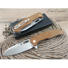 Нож флиппер Five Pro Ребус brown micarta сталь D2 SD1389