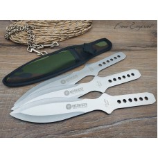 Ножи спортивные Boker 3шт silver реплика SD4003 Ножи спортивные Boker 3шт silver реплика SD4003