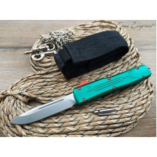 Фронтальный нож Microtech green реплика SD2050