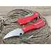 Нож SARO Скорпион Bowie сталь K110 красный G10 B341к
