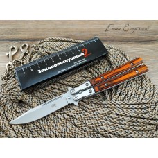 Нож бабочка Pirat Balisong сталь 40х13 T700