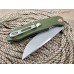 Нож флиппер Five Pro Форт green micarta сталь D2 SD1368