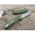 Нож флиппер Five Pro Форт green micarta сталь D2 SD1368