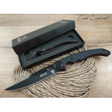 Нож НОКС Аватар М Black на подшипниках с толкателем сталь D2 334-709404