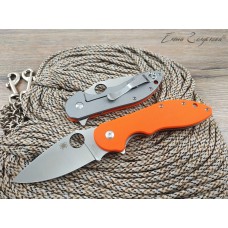 Нож флиппер Spyderco Domino orange реплика SD1250