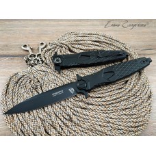 Нож НОКС Кондор 2 Black на подшипниках сталь D2 рукоять титан 341-700501