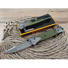 Нож полуавтомат Browning FA66 green реплика SD2135