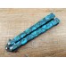 Нож бабочка тренировочная skull blue SD3047
