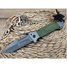 Нож полуавтомат Browning DA73-1 green реплика SD2015