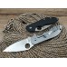 Нож флиппер Spyderco Domino black реплика SD1033