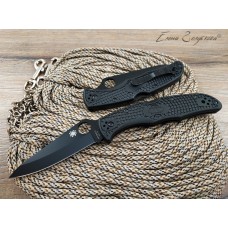 Нож Spyderco Endura 4 black2 scandi реплика SD1192