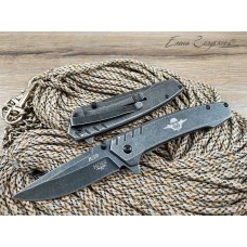 Нож НОКС ВДВ Black сталь AUS8 322-580005