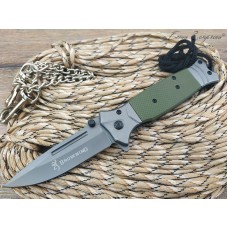 Нож полуавтомат Browning FA38 green реплика SD2006