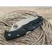 Нож Spyderco Endura 4 Wharncliffe black serrated реплика SD1427