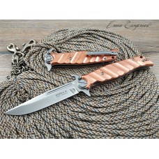 Нож НОКС Финка М сталь Nitro-V рукоять Red Cupper 348-130006