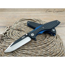 Нож флиппер Zero Tolerance 0393 black-blue реплика SD1264