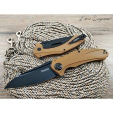 Нож флиппер Kershaw Natrix XL 7008 brown реплика SD1238