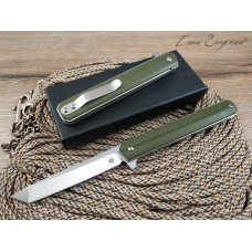 Нож флиппер Five Pro Москит tanto green сталь D2 SD1315