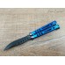 Нож бабочка мини F-668 blue SD3051