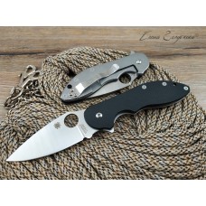 Нож флиппер Spyderco Domino black реплика SD1033